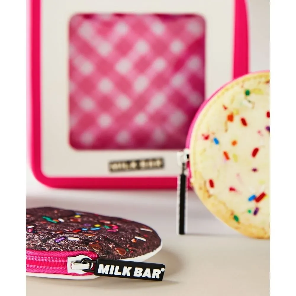 Bath Body Works Milk Bar Cookies 3 Piece Cosmetic Bag Set NEW